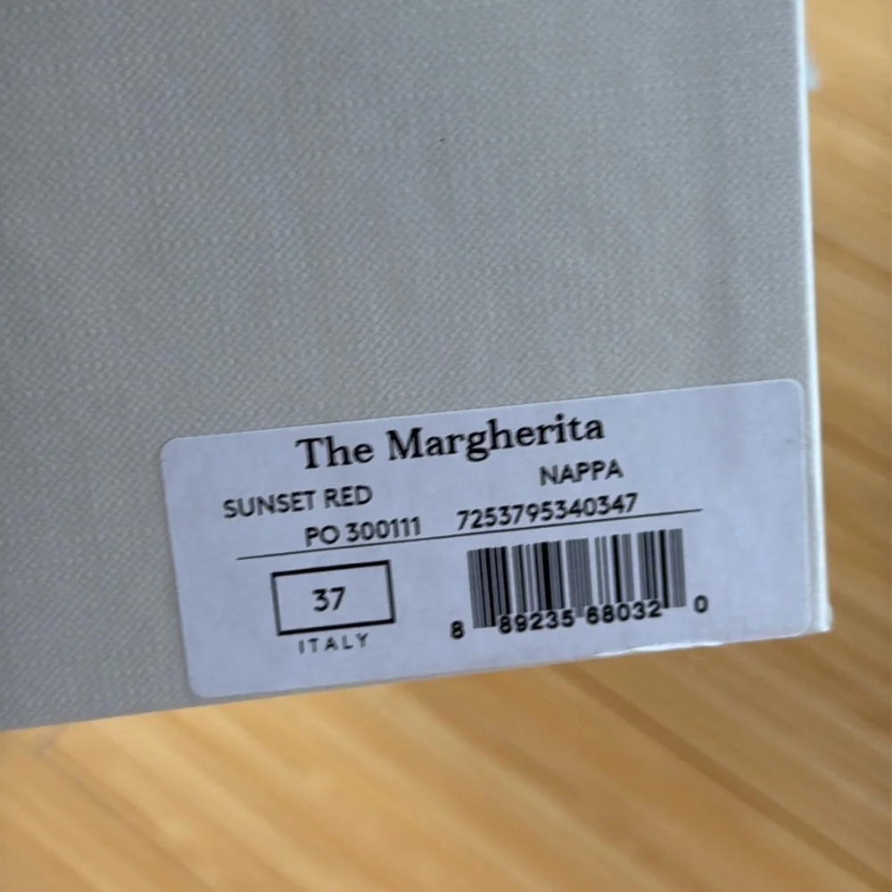 M. Gemi ‘The Margherita’ Mary Jane flats in Sunset Red, size 37 - Picture 4 of 14
